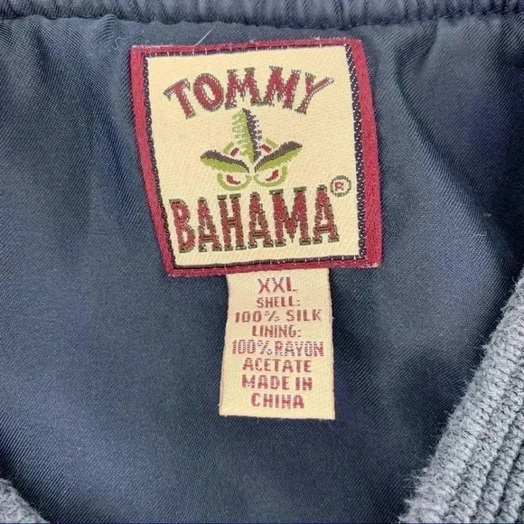 Tommy Bahama XXL Silk Zip Bomber Jacket - Picture 3 of 11